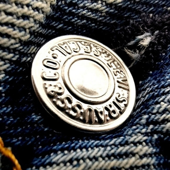 Levi's 505 38 x 32 Red Tag Vtg Straight Men's Light Wash Blue Spacious Jeans - Picture 5 of 13